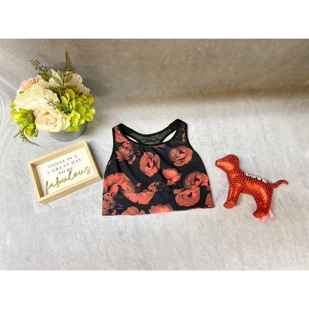 Victoria Secret Sport floral sports bra and PINK plush dog lot